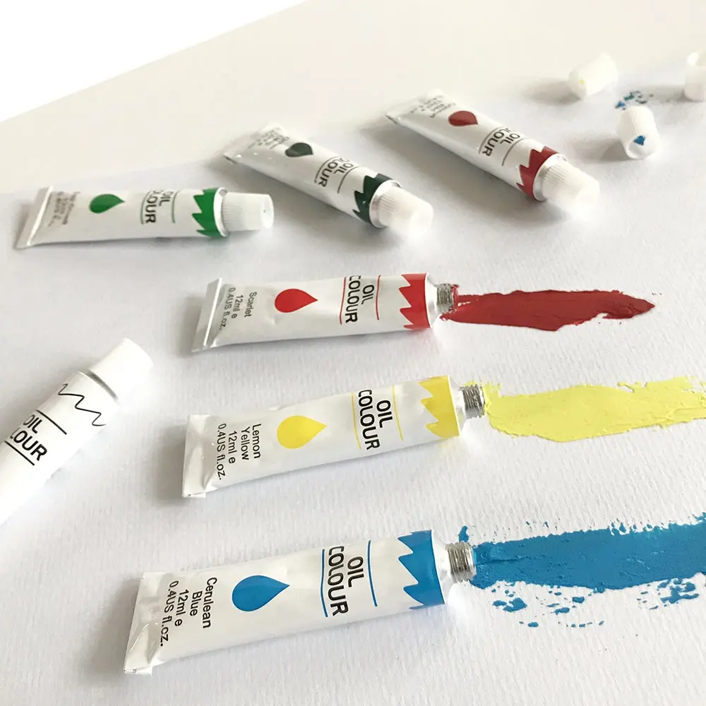 12ml quality bulk artist kids oil colour painting for art