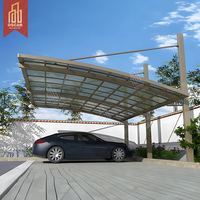 Abri préfabriqué à bas prix, stockage extérieur, abris modernes préfabriqués, abris de stationnement pour voitures en alliage d'aluminium, abri de voiture