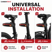 Feu arrière de trottinette électrique Carbonrevo avec clignotants, fonctionnement fluide, performances premium et durabilité accrue