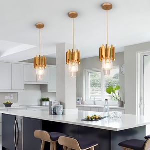 Gold Linear Chandelier, 2-Light Modern Chandelier Panama Gold Linear Chandelier, 2-Light Modern Chandelier Panama