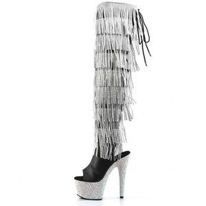 Bottes longues avec pompon <span class=keywords><strong>diamant</strong></span> <span class=keywords><strong>pour</strong></span> femmes, talons Super hauts,, 17cm, <span class=keywords><strong>chaussures</strong></span> <span class=keywords><strong>de</strong></span> <span class=keywords><strong>danse</strong></span> pôle - Product Image 2