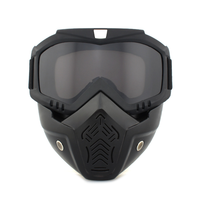 Masque de moto coupe-vent avec lunettes HD, nouveau style été 2024, masque intégral pour la conduite