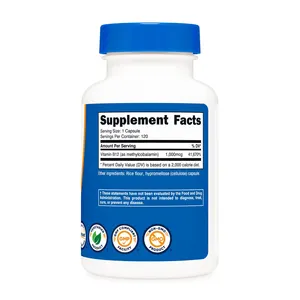 Maximum Strength Vitamin B12 Dietary Supplement Energy Metabolism Support 60 Day Supply Vitamin Complex Softgel