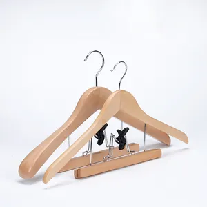 Custom multi use wooden hair extension hanger branded for display