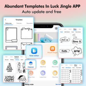 फोटो स्टिकर छात्र के लिए भाग्य जिंगल रंगीन मिनी पोर्टेबल थर्मल पॉकेट मोबाइल प्रिंटर - Product Image 5