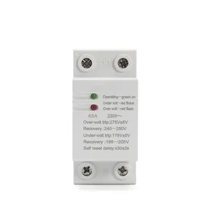 63A 230V自动指示器在电压和电压保护器上的自恢复调节器电压保护器