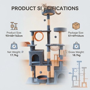 カスタムワンピース多層猫の木特別な巣ジャンププラットフォーム猫登山フレームスクラッチャーの卸売メーカー - Product Image 6