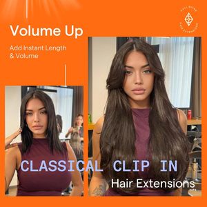 Extensions de cheveux naturels lisses Remy, <span class=keywords><strong>brune</strong></span>, 22 pouces, moka brun cendré, à clipser, 120g, 7 pièces pour femmes noires - Product Image 6