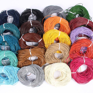 Cordón <span class=keywords><strong>de</strong></span> <span class=keywords><strong>cuero</strong></span> genuino redondo <span class=keywords><strong>de</strong></span> 4mm al por mayor en color natural para hacer <span class=keywords><strong>pulseras</strong></span> <span class=keywords><strong>de</strong></span> joyería elegantes - Product Image 6