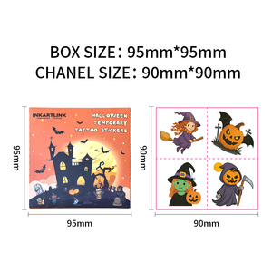 รอยสักชั่วคราวสำหรับเด็ก <span class=keywords><strong>ลาย</strong></span>ฟักทองและผี น่ารัก ปลอดภัยต่อผิว เป็นมิตรกับสิ่งแวดล้อม ขายส่ง - Product Image 3