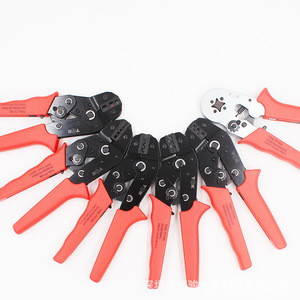 Tgk Crimping <b>Pliers</b> Industrial Grade Front Entry Chromium Vanadium Steel 10 Awg Black Oxide Finish Wire Crimpers - Product Image 1