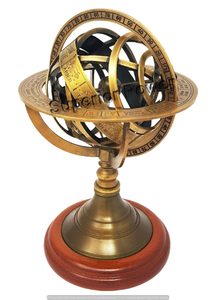 Esfera de Mesa del zodiaco de latón coleccionable para decoración del hogar, esfera Armillaria para mesa de escritorio y escaparate, producto - Product Image 2