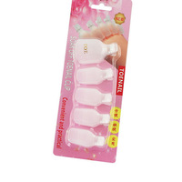 Lot de 5 clips réutilisables pour retirer le vernis à ongles des orteils, outils professionnels en plastique pour dépose de vernis gel et pédicure