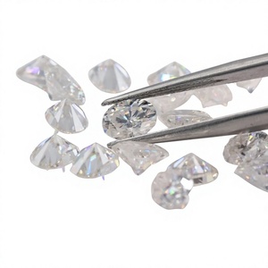 Diamants synthétiques cultivés en laboratoire, forme ovale étincelante, couleur DEF, taille excellente, clarté VVS VS, 0,9 carat/pièce, pour la fabrication de bijoux - Product Image 1