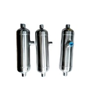 Pot à condensats en acier inoxydable 304/316 poli, haute pression (jusqu'à 2500 Psi), avec bouchon à tête hexagonale et valve de purge OEM