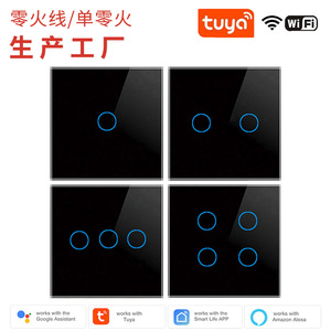 WiFi Smart Switch 86 Type 10A AC 100-240V Tuya Smart Voice <b>Control</b> Timer Function Overload Protection - Product Image 5