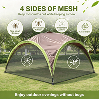 Tente de réception extérieure grande taille en gros pour usine, abri solaire portable, gazebo, tente de camping imperméable pour fêtes, support OEM personnalisé