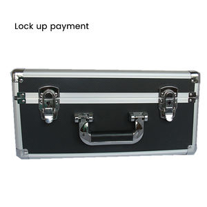 Boîte à outils de coiffeur en alliage d'aluminium Boîte à outils de <span class=keywords><strong>coiffure</strong></span> Ciseaux de rangement Mallette à outils de transport <span class=keywords><strong>Valise</strong></span> de barbier - Product Image 3