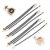 Noir 1.13 0.81 UFL RG178 Câble de raccordement coaxial Double extrémité RG178 U.FL Câble de queue de cochon en cuivre