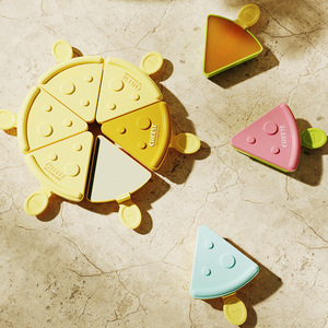 Ice Cream Molds Cheese Shape Plastic Food Safe Freezer Safe For Kids And Household Use - Product Image 1