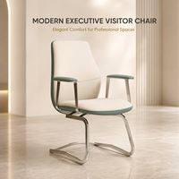 Chaise de bureau exécutive durable et professionnelle avec revêtement en cuir PU, design moderne pour la maison et le bureau, hauteur réglable, personnalisable