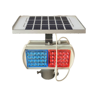 Voyant d'avertissement solaire original Énergie solaire Ambre Avertissement Trafic Jaune Clignotant Barrière d'avertissement lumineux à énergie solaire