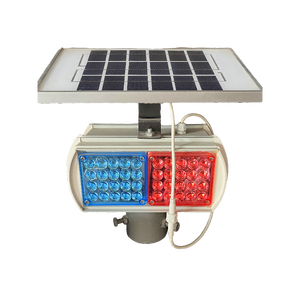 Voyant d'avertissement solaire original Énergie solaire Ambre Avertissement Trafic Jaune Clignotant Barrière d'avertissement lumineux à énergie solaire - Product Image 2