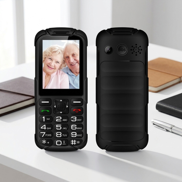 Rugged Feature Phone Senior Phone 2.8 Inch Screen LCD Display 3000mAh Big Buttons Rugged Phone Gsm 2G Bar Feature Phone