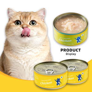 Cibo <span class=keywords><strong>Umido</strong></span> per Gatti Biologico ODM ad Alto Contenuto Proteico - Pollo, Gamberetti, <span class=keywords><strong>Salmone</strong></span> 100% Naturale con Alto Contenuto di Carne Prezzo Competitivo Direttamente dalla Fabbrica - Product Image 1