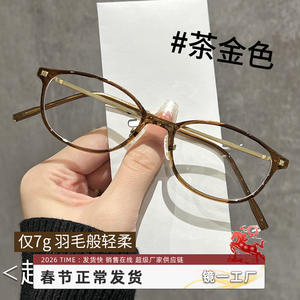 Montures de lunettes ovales Danyang 11353 pour femmes, monture complète, verres PC, protection anti-lumière bleue, design amincissant - Product Image 5