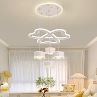 Lustre de restaurant LED moderne nordique 2027, 110W, 3 CCT, 220V, ambiance romantique, hauteur réglable, pour la décoration intérieure