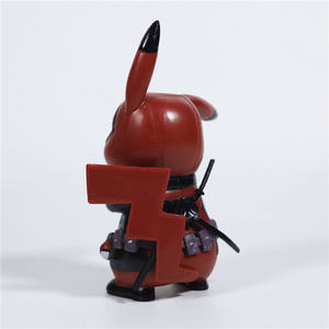 Anime di alta qualità Q versione 12cm Picha simpatici giocattoli Mini Figure Desktop centro auto decorazione Console Deadpooles - Product Image 5