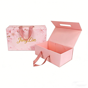 Custom Logo Luxury Foldable Magnetic Lid Clothing <strong>Dress</strong> Packaging Gift Boxes Rigid Cardboard Magnet <strong>Box</strong> Ribbon Handle - Product Image 6