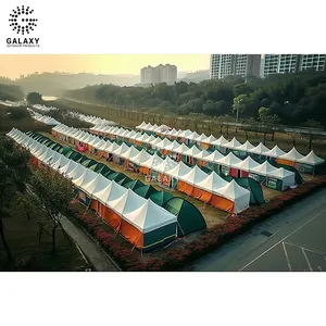आउटडोर एल्यूमीनियम शंकु के आकार के मंडप पगोडा 10x20 कैनोपी तम्बू के लिए बड़े वर्षारोधी स्थापित करने में त्वरित
