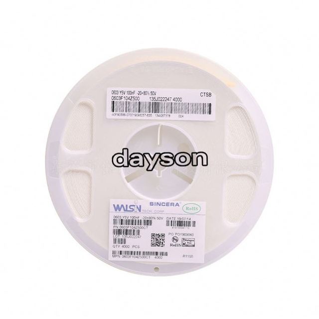 SMD MLCC 0603F475M160NT 4.7UF 20% 16V Y5V 0603 Surface Mount Chip Capacitor Ceramic Capacitor