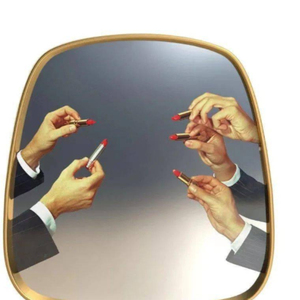 Glow RGB Couleur Dressing Miroir Lumineux Nuage Applique Large Arche Porte Irrégulière Rouge À Lèvres Fondre <span class=keywords><strong>Platine</strong></span> Miroir - Product Image 1