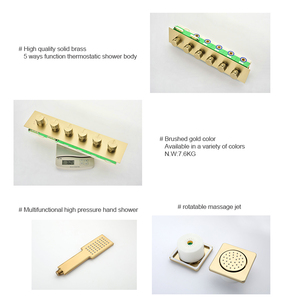 Sistema de Ducha de Lluvia Empotrado en el Techo, de Gran Tamaño (1150*600mm), con Cascada Superior, Niebla, Luz LED y Rociador de Masaje, Personalizado por Fábrica de Foshan - Product Image 3