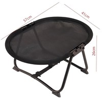 Lit pour chat surélevé pliable, hamac multifonctionnel pour chat, cadre durable, lit de repos rafraîchissant, petit, moderne, classique et élégant