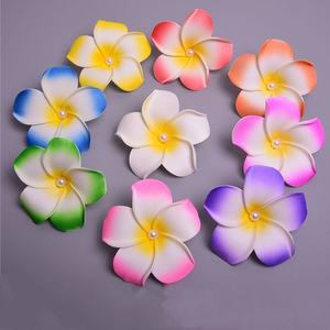 <span class=keywords><strong>KIKI</strong></span> - Horquilla para el Cabello con Flor de Plumeria de Espuma, Estilo Tropical, Flores de Frangipani para Hula, Accesorios para el Cabello para Bodas y Fiestas - Product Image 1