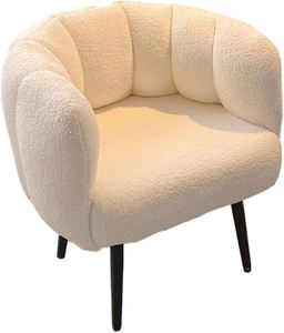 Vendita calda di lusso moderno soggiorno sedia accento vanità sedia con la schiena e la gamba in metallo per soggiorno trucco casa vanità studio - Product Image 1