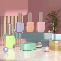 Bouteille d'huile cosmétique de luxe de 10ml logo personnalisé couleur de peinture Gel Uv vide bouteille en verre de vernis à ongles avec brosse