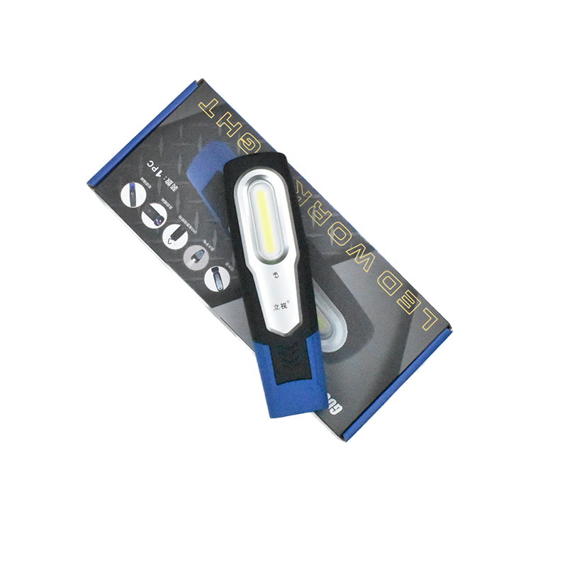 Workshop Camping Lamp Hook Mount Waterproof Emergency Lamp Cob Work Light Super Bright LED Flashlight Portable