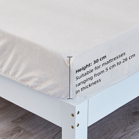Protège-matelas en velours cristal doux et chaud en polyester pour la vente au détail, la vente en gros et les logos personnalisés