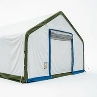 Abri de voiture extérieur moderne en acier industriel, avec revêtement en poudre, résistant aux UV, imperméable, facile à assembler et portable