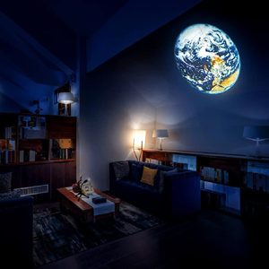 Mond-Erde-Projektor, USB-betriebene Mondlampe, romantische Atmosphäre, Nachtlichtprojektor für Selfie-Hintergrund, Schlafzimmerdekoration - Product Image 6
