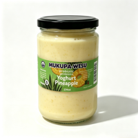 Étiquettes d'emballage alimentaire personnalisées en vinyle imperméable autocollant, motif ananas probiotique, impression CMJN/ pour