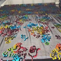 Fareastex prix de gros 100% soie Burnout velours changement progressif fait à la main tissé Jacquard soie velours tissu