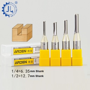 Arden CNC TCT Molino de extremo recto Herramienta de carpintería TCT 2 Broca de enrutador de flauta para brocas de enrutador de madera MDF <span class=keywords><strong>1</strong></span>/2 <span class=keywords><strong>1</strong></span>/4 vástago - Product Image 3