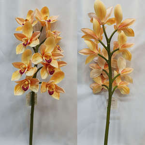 Fleurs artificielles en soie Sen Masine Real Touch, orchidées <span class=keywords><strong>Cymbidium</strong></span> pour centre de table, décoration de la maison - Product Image 5