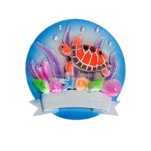 Logo personnalisé OEM Bali Fidji Islande <span class=keywords><strong>Maurice</strong></span> Palau Seychelles Tahiti Sea Life 3D Aimant de réfrigérateur Souvenir Aimant de réfrigérateur en résine - Product Image 1